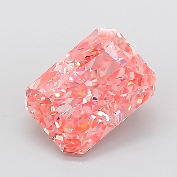 Loose Diamond - RADIANT 5.56ct Fancy Vivid Pink VVS2: Loose Diamond - RADIANT 5.56ct Fancy Vivid Pink VVS2 Source: This is a real non-mined Diamond that has been grown in a lab Shape: RADIANT Carats: 5.56 Color: Fancy Vivid Pink Certification: IGI