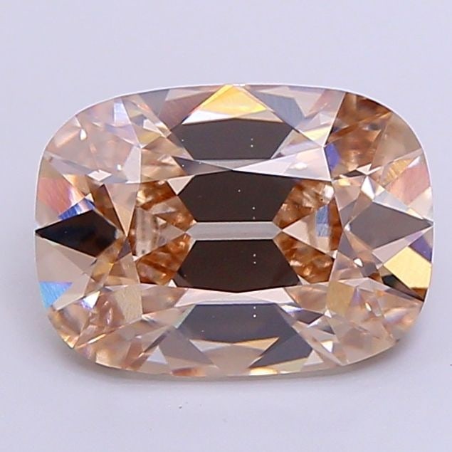 Loose Diamond - CUSHION 2.73ct Fancy Light Brown VS1: Loose Diamond - CUSHION 2.73ct Fancy Light Brown VS1 Source: This is a real non-mined Diamond that has been grown in a lab Shape: CUSHION Carats: 2.73 Color: Fancy Light Brown Certification: IGI Video