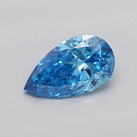 Loose Diamond - PEAR 0.18ct Fancy Vivid Blue VS1: Loose Diamond - PEAR 0.18ct Fancy Vivid Blue VS1 Source: This is a real non-mined Diamond that has been grown in a lab Shape: PEAR Carats: 0.18 Color: Fancy Vivid Blue Certification: IGI Additional im