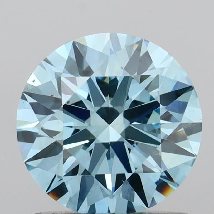 Ideal Loose Diamond - ROUND 1.02ct Fancy Vivid Blue VS2: Ideal Loose Diamond - ROUND 1.02ct Fancy Vivid Blue VS2 Source: This is a real non-mined Diamond that has been grown in a lab Shape: ROUND Carats: 1.02 Color: Fancy Vivid Blue Certification: IGI Video