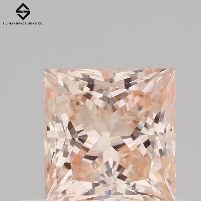 Loose Diamond - PRINCESS 0.58ct Fancy Light Brownish Pink VS1: Loose Diamond - PRINCESS 0.58ct Fancy Light Brownish Pink VS1 Source: This is a real non-mined Diamond that has been grown in a lab Shape: PRINCESS Carats: 0.58 Color: Fancy Light Brownish Pink Certif