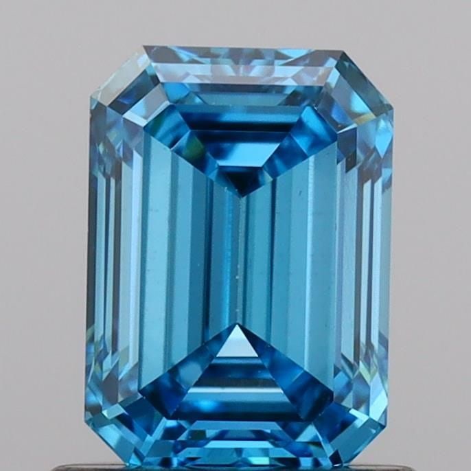 Loose Diamond - EMERALD 0.94ct Fancy Vivid Blue VS1: Loose Diamond - EMERALD 0.94ct Fancy Vivid Blue VS1 Source: This is a real non-mined Diamond that has been grown in a lab Shape: EMERALD Carats: 0.94 Color: Fancy Vivid Blue Certification: IGI Video:
