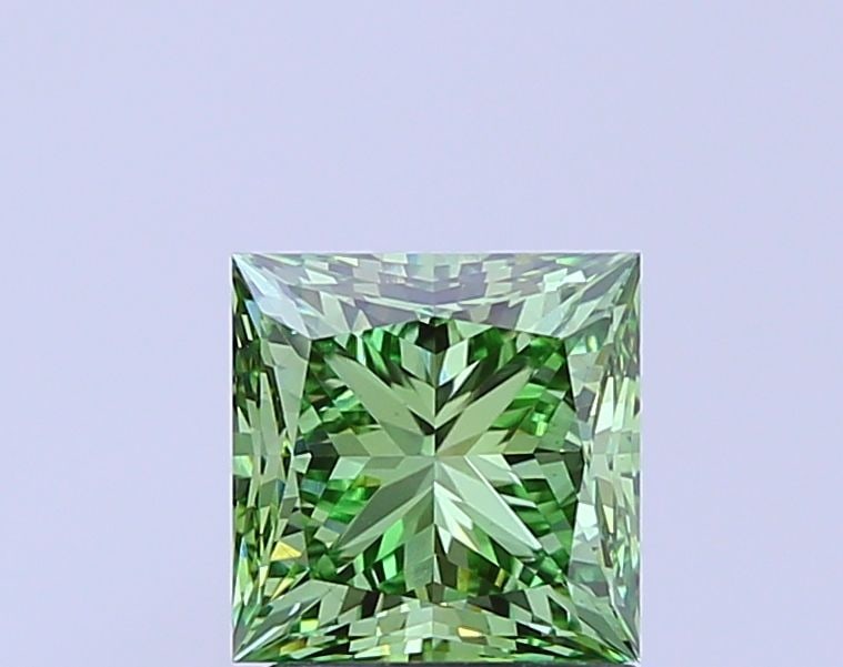 Loose Diamond - PRINCESS 1.97ct Fancy Vivid Green VS1: Loose Diamond - PRINCESS 1.97ct Fancy Vivid Green VS1 Source: This is a real non-mined Diamond that has been grown in a lab Shape: PRINCESS Carats: 1.97 Color: Fancy Vivid Green Certification: IGI Vid