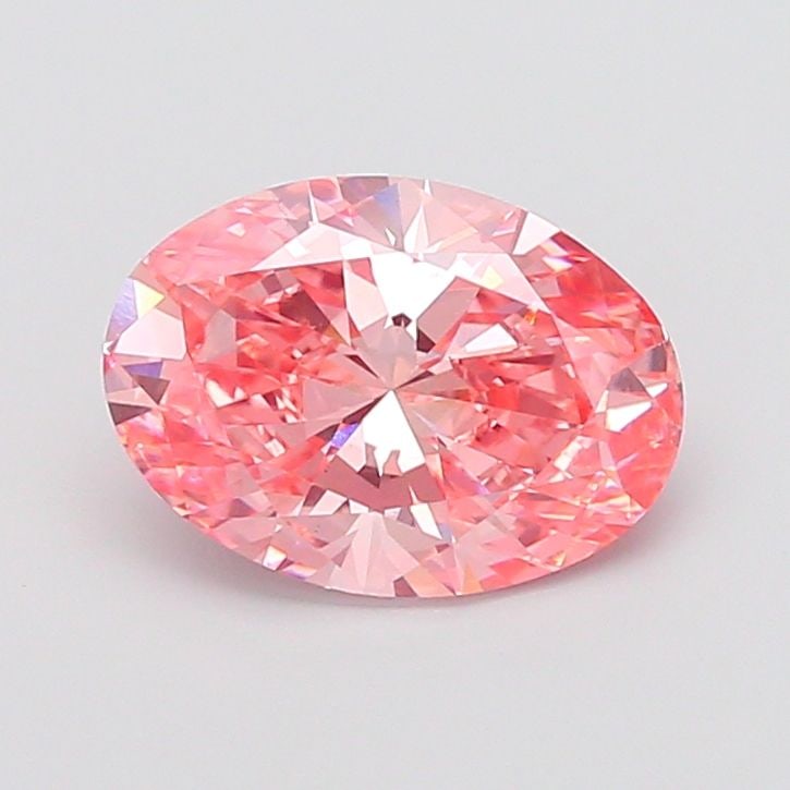 Loose Diamond - OVAL 4.11ct Fancy Vivid Pink VS1: Loose Diamond - OVAL 4.11ct Fancy Vivid Pink VS1 Source: This is a real non-mined Diamond that has been grown in a lab Shape: OVAL Carats: 4.11 Color: Fancy Vivid Pink Certification: IGI Video: