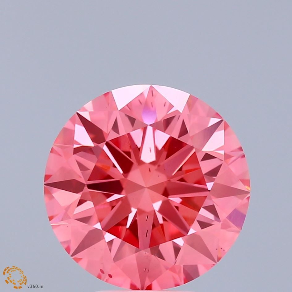 Ideal Loose Diamond - ROUND 4.99ct Fancy Vivid Pink VS2: Ideal Loose Diamond - ROUND 4.99ct Fancy Vivid Pink VS2 Source: This is a real non-mined Diamond that has been grown in a lab Shape: ROUND Carats: 4.99 Color: Fancy Vivid Pink Certification: IGI Video