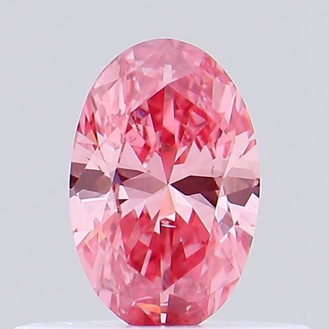 Loose Diamond - OVAL 0.31ct Fancy Vivid Pink VS1: Loose Diamond - OVAL 0.31ct Fancy Vivid Pink VS1 Source: This is a real non-mined Diamond that has been grown in a lab Shape: OVAL Carats: 0.31 Color: Fancy Vivid Pink Certification: NONE Video: