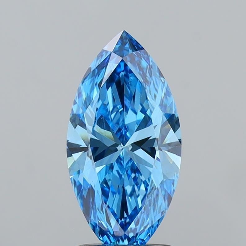 Loose Diamond - MARQUISE 1.5ct Fancy Vivid Blue VS1: Loose Diamond - MARQUISE 1.5ct Fancy Vivid Blue VS1 Source: This is a real non-mined Diamond that has been grown in a lab Shape: MARQUISE Carats: 1.5 Color: Fancy Vivid Blue Certification: IGI Video: