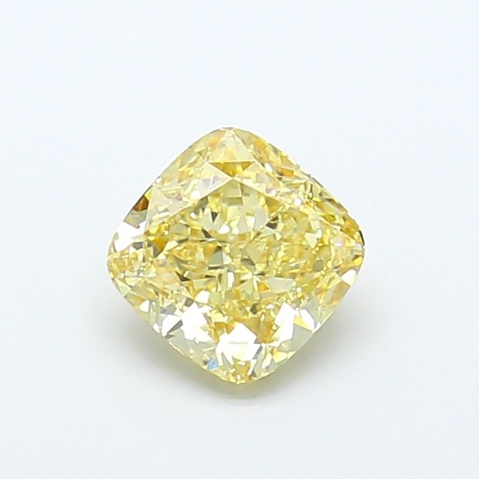 Loose Diamond - CUSHION MODIFIED 1.51ct Fancy Yellow VS2: Loose Diamond - CUSHION MODIFIED 1.51ct Fancy Yellow VS2 Source: This is a real non-mined Diamond that has been grown in a lab Shape: CUSHION MODIFIED Carats: 1.51 Color: Fancy Yellow Certification: I