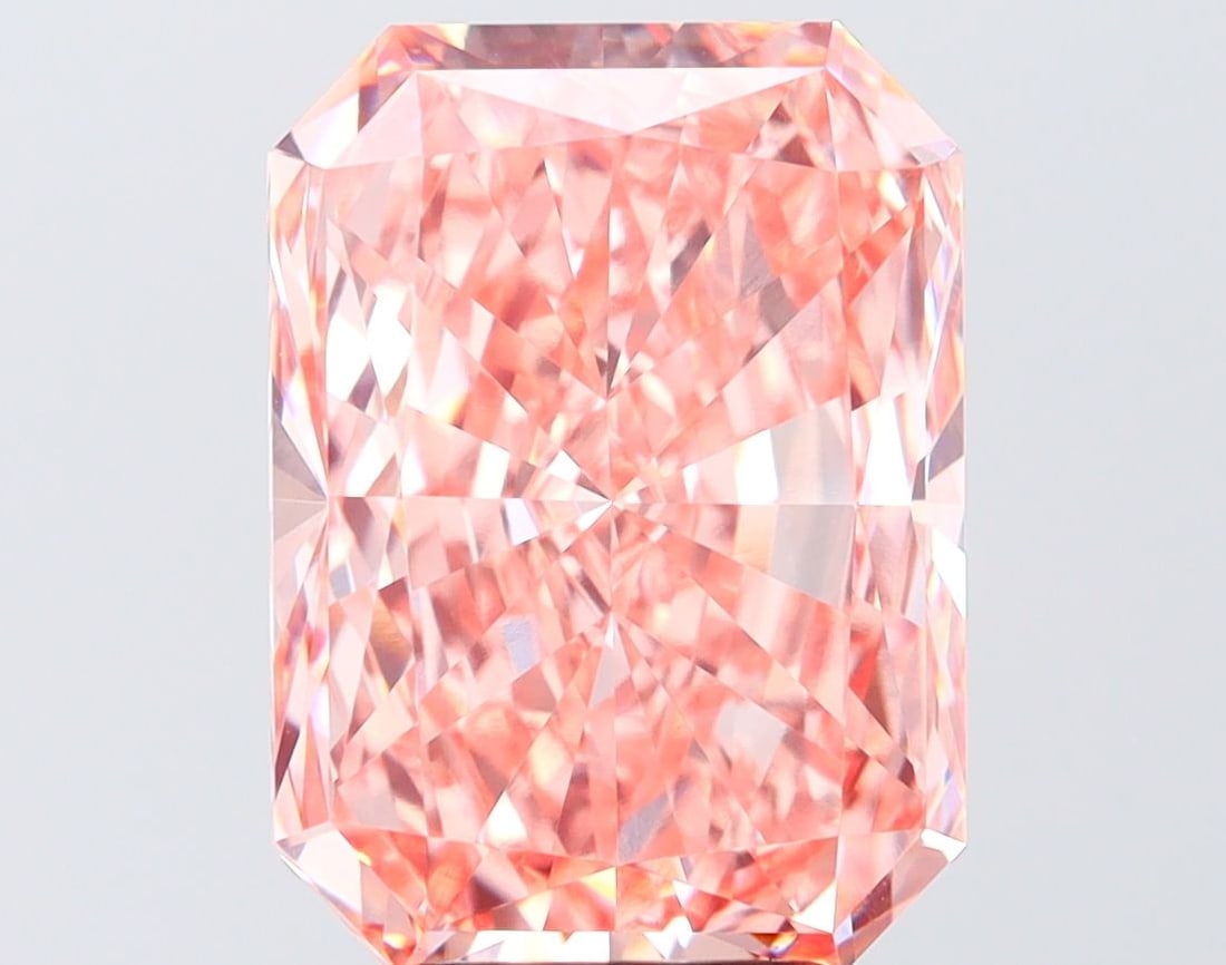 Loose Diamond - RADIANT 6.0ct Fancy Vivid Pink VVS2: Loose Diamond - RADIANT 6.0ct Fancy Vivid Pink VVS2 Source: This is a real non-mined Diamond that has been grown in a lab Shape: RADIANT Carats: 6.0 Color: Fancy Vivid Pink Certification: IGI Video: