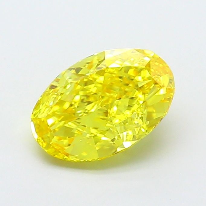 Loose Diamond - OVAL 1.76ct Fancy Vivid Yellow VVS2: Loose Diamond - OVAL 1.76ct Fancy Vivid Yellow VVS2 Source: This is a real non-mined Diamond that has been grown in a lab Shape: OVAL Carats: 1.76 Color: Fancy Vivid Yellow Certification: IGI Video: