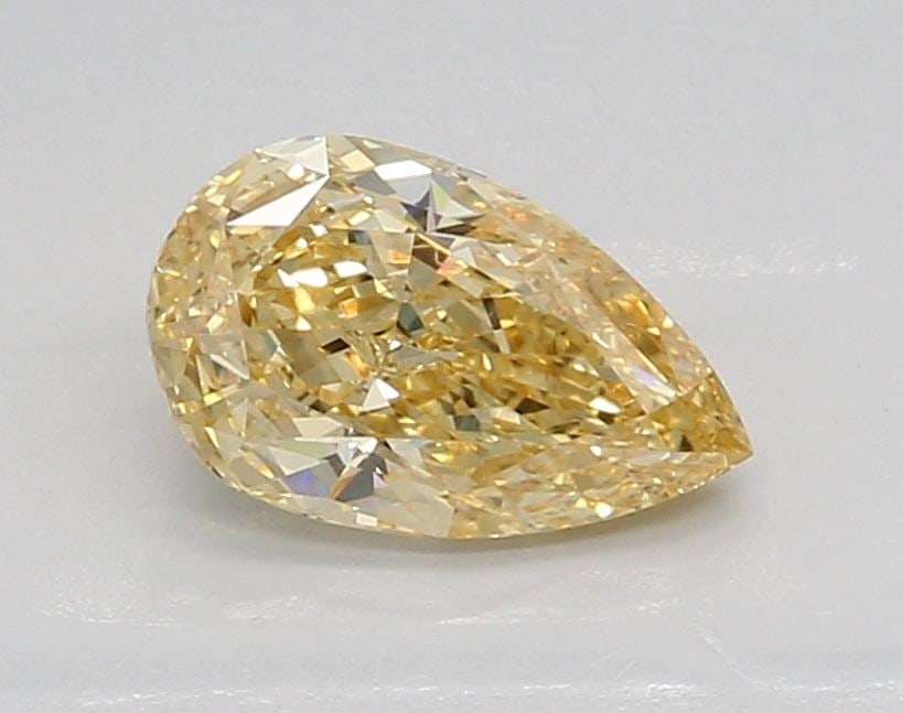 Loose Diamond - PEAR 1.15ct Fancy Intense Yellow VVS2: Loose Diamond - PEAR 1.15ct Fancy Intense Yellow VVS2 Source: This is a real non-mined Diamond that has been grown in a lab Shape: PEAR Carats: 1.15 Color: Fancy Intense Yellow Certification: IGI