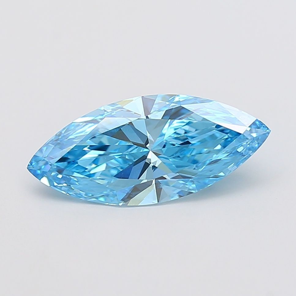 Loose Diamond - MARQUISE 3.07ct Fancy Vivid Blue VS1: Loose Diamond - MARQUISE 3.07ct Fancy Vivid Blue VS1 Source: This is a real non-mined Diamond that has been grown in a lab Shape: MARQUISE Carats: 3.07 Color: Fancy Vivid Blue Certification: IGI