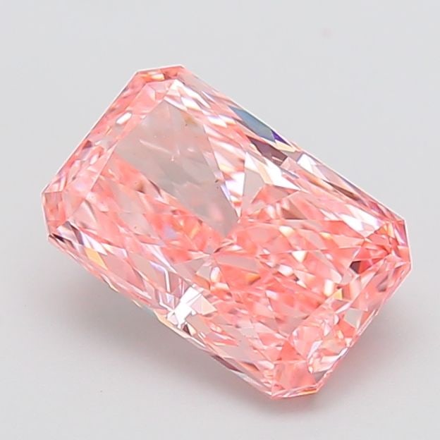 Loose Diamond - RADIANT 3.03ct Fancy Vivid Pink VS1: Loose Diamond - RADIANT 3.03ct Fancy Vivid Pink VS1 Source: This is a real non-mined Diamond that has been grown in a lab Shape: RADIANT Carats: 3.03 Color: Fancy Vivid Pink Certification: IGI Video: