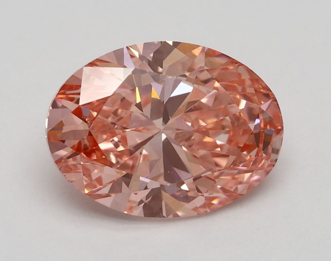 Loose Diamond - OVAL 2.5ct Fancy Vivid Pink VS1: Loose Diamond - OVAL 2.5ct Fancy Vivid Pink VS1 Source: This is a real non-mined Diamond that has been grown in a lab Shape: OVAL Carats: 2.5 Color: Fancy Vivid Pink Certification: IGI Video: Video