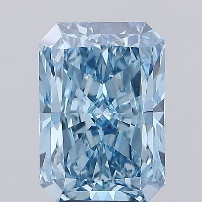 Loose Diamond - RADIANT 3.1ct Fancy Vivid Blue VVS2: Loose Diamond - RADIANT 3.1ct Fancy Vivid Blue VVS2 Source: This is a real non-mined Diamond that has been grown in a lab Shape: RADIANT Carats: 3.1 Color: Fancy Vivid Blue Certification: IGI