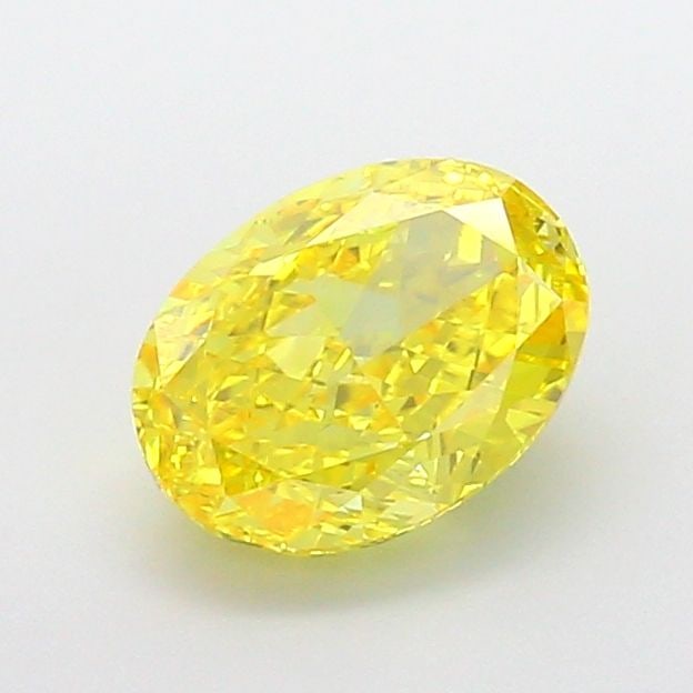 Loose Diamond - OVAL 2.09ct Fancy Vivid Yellow VVS2: Loose Diamond - OVAL 2.09ct Fancy Vivid Yellow VVS2 Source: This is a real non-mined Diamond that has been grown in a lab Shape: OVAL Carats: 2.09 Color: Fancy Vivid Yellow Certification: NONE Video: