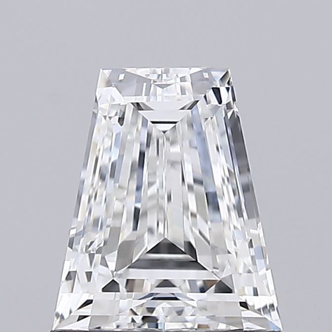 Loose Diamond - TAPERED BAGUETTE 1.01ct E VVS1: Loose Diamond - TAPERED BAGUETTE 1.01ct E VVS1 Source: This is a real non-mined Diamond that has been grown in a lab Shape: TAPERED BAGUETTE Carats: 1.01 Color: E Clarity: VVS1 Certification: IGI Vide