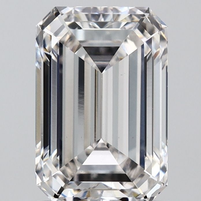 Loose Diamond - EMERALD 1.57ct E VVS2: Loose Diamond - EMERALD 1.57ct E VVS2 Source: This is a real non-mined Diamond that has been grown in a lab Shape: EMERALD Carats: 1.57 Color: E Clarity: VVS2 Certification: IGI Video: