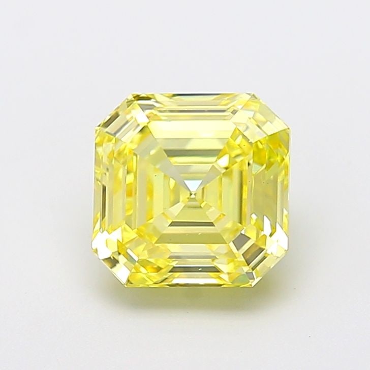 Loose Diamond - ASSCHER 3.04ct Fancy Intense Yellow VS1: Loose Diamond - ASSCHER 3.04ct Fancy Intense Yellow VS1 Source: This is a real non-mined Diamond that has been grown in a lab Shape: ASSCHER Carats: 3.04 Color: Fancy Intense Yellow Certification: IGI