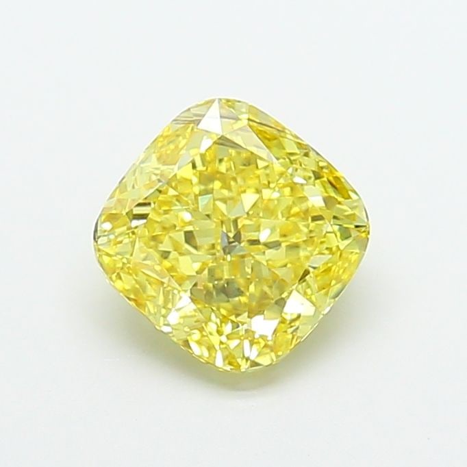 Loose Diamond - CUSHION MODIFIED 2.08ct Fancy Vivid Yellow VS2: Loose Diamond - CUSHION MODIFIED 2.08ct Fancy Vivid Yellow VS2 Source: This is a real non-mined Diamond that has been grown in a lab Shape: CUSHION MODIFIED Carats: 2.08 Color: Fancy Vivid Yellow Cert
