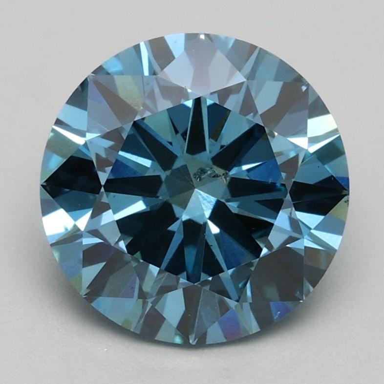 Loose Diamond - ROUND 1.6ct Fancy Intense Blue SI1: Loose Diamond - ROUND 1.6ct Fancy Intense Blue SI1 Source: This is a real non-mined Diamond that has been grown in a lab Shape: ROUND Carats: 1.6 Color: Fancy Intense Blue Certification: IGI Video: