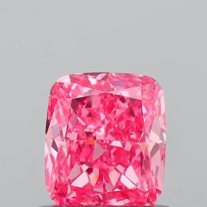 Loose Diamond - CUSHION MODIFIED 0.6ct Fancy Vivid Pink VS2: Loose Diamond - CUSHION MODIFIED 0.6ct Fancy Vivid Pink VS2 Source: This is a real non-mined Diamond that has been grown in a lab Shape: CUSHION MODIFIED Carats: 0.6 Color: Fancy Vivid Pink Certificat