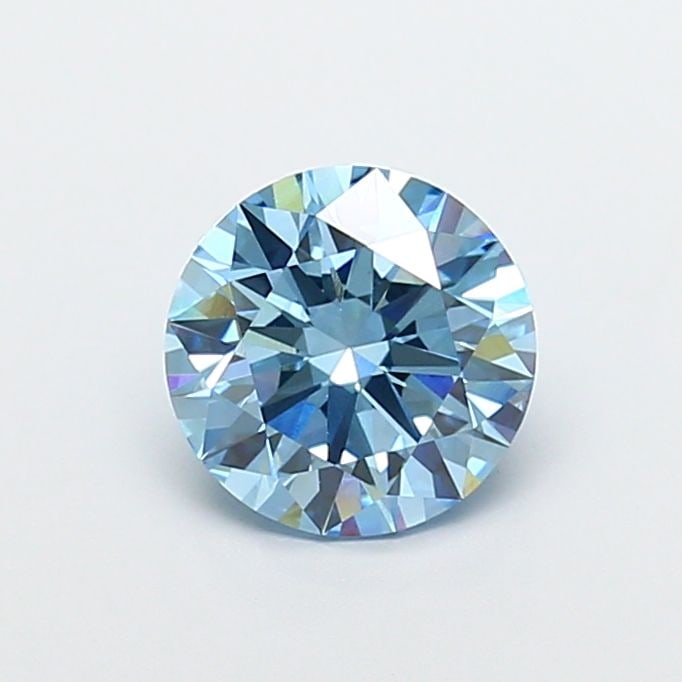 Ideal Loose Diamond - ROUND 2.5ct Fancy Vivid Blue VVS2: Ideal Loose Diamond - ROUND 2.5ct Fancy Vivid Blue VVS2 Source: This is a real non-mined Diamond that has been grown in a lab Shape: ROUND Carats: 2.5 Color: Fancy Vivid Blue Certification: IGI Video:
