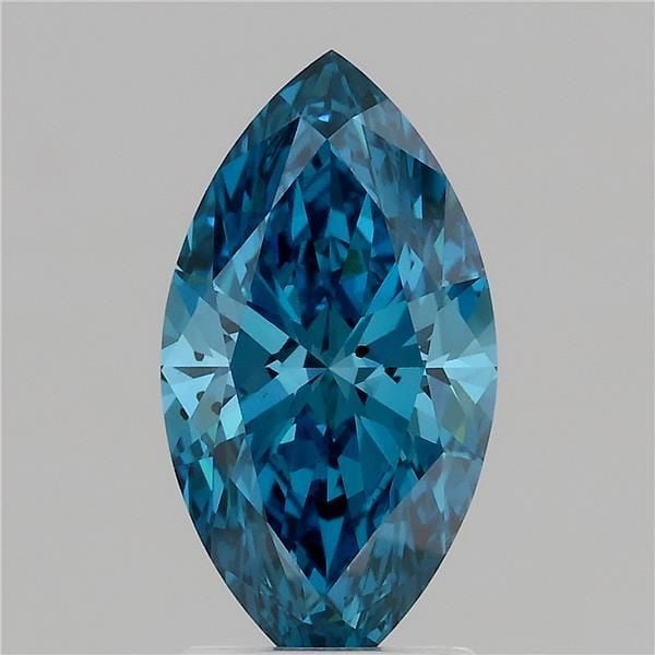 Loose Diamond - MARQUISE 2.08ct Fancy Vivid Blue SI1: Loose Diamond - MARQUISE 2.08ct Fancy Vivid Blue SI1 Source: This is a real non-mined Diamond that has been grown in a lab Shape: MARQUISE Carats: 2.08 Color: Fancy Vivid Blue Certification: IGI Video