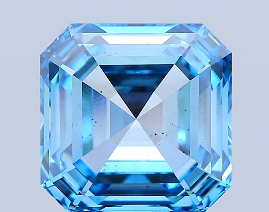 Loose Diamond - SQUARE EMERALD 3.03ct Fancy Intense Blue VS2: Loose Diamond - SQUARE EMERALD 3.03ct Fancy Intense Blue VS2 Source: This is a real non-mined Diamond that has been grown in a lab Shape: SQUARE EMERALD Carats: 3.03 Color: Fancy Intense Blue Certific