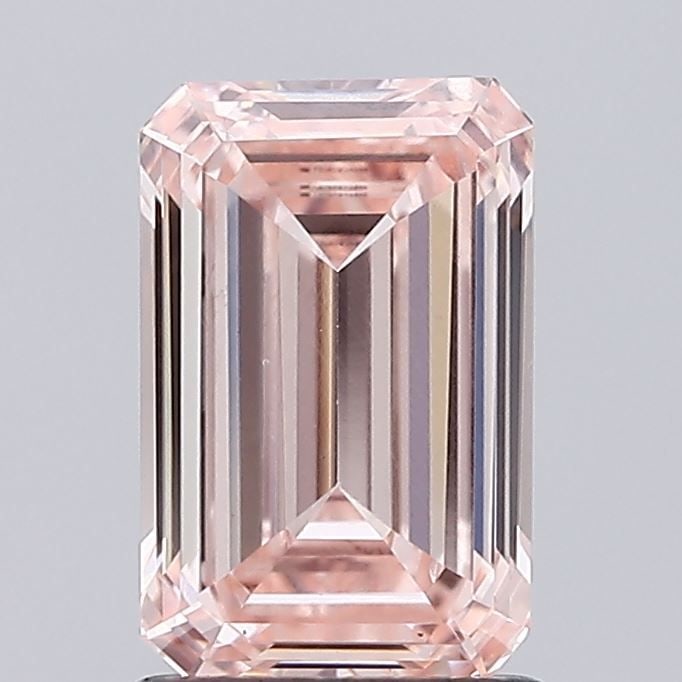 Loose Diamond - EMERALD 1.52ct Fancy Pink VS2: Loose Diamond - EMERALD 1.52ct Fancy Pink VS2 Source: This is a real non-mined Diamond that has been grown in a lab Shape: EMERALD Carats: 1.52 Color: Fancy Pink Certification: IGI Video: