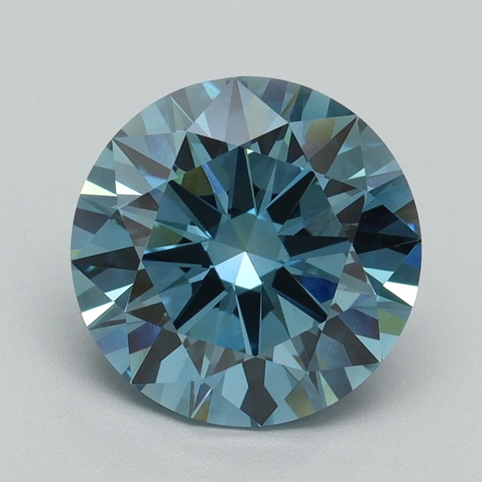Ideal Loose Diamond - ROUND 3.01ct Fancy Vivid Blue VS1: Ideal Loose Diamond - ROUND 3.01ct Fancy Vivid Blue VS1 Source: This is a real non-mined Diamond that has been grown in a lab Shape: ROUND Carats: 3.01 Color: Fancy Vivid Blue Certification: IGI Video