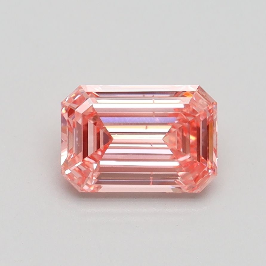 Loose Diamond - EMERALD 1.0ct Fancy Vivid Pink SI1: Loose Diamond - EMERALD 1.0ct Fancy Vivid Pink SI1 Source: This is a real non-mined Diamond that has been grown in a lab Shape: EMERALD Carats: 1.0 Color: Fancy Vivid Pink Certification: IGI Video: