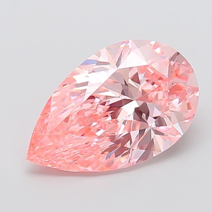 Loose Diamond - PEAR 3.98ct Fancy Vivid Pink VS1: Loose Diamond - PEAR 3.98ct Fancy Vivid Pink VS1 Source: This is a real non-mined Diamond that has been grown in a lab Shape: PEAR Carats: 3.98 Color: Fancy Vivid Pink Certification: IGI Video: