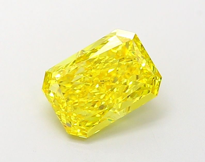 Loose Diamond - RADIANT 1.32ct Fancy Vivid Yellow VVS1: Loose Diamond - RADIANT 1.32ct Fancy Vivid Yellow VVS1 Source: This is a real non-mined Diamond that has been grown in a lab Shape: RADIANT Carats: 1.32 Color: Fancy Vivid Yellow Certification: IGI Vi