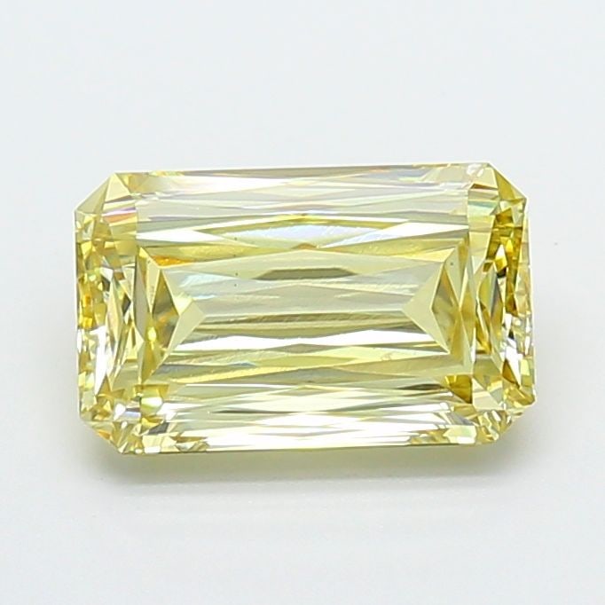 Loose Diamond - RADIANT 2.03ct Fancy Yellow VVS2: Loose Diamond - RADIANT 2.03ct Fancy Yellow VVS2 Source: This is a real non-mined Diamond that has been grown in a lab Shape: RADIANT Carats: 2.03 Color: Fancy Yellow Certification: IGI Additional ima