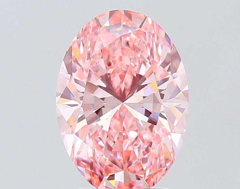 Loose Diamond - OVAL 3.5ct Fancy Vivid Pink VS2: Loose Diamond - OVAL 3.5ct Fancy Vivid Pink VS2 Source: This is a real non-mined Diamond that has been grown in a lab Shape: OVAL Carats: 3.5 Color: Fancy Vivid Pink Certification: IGI Video: