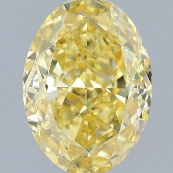Loose Diamond - OVAL 1.54ct Fancy Vivid Yellow VVS2: Loose Diamond - OVAL 1.54ct Fancy Vivid Yellow VVS2 Source: This is a real non-mined Diamond that has been grown in a lab Shape: OVAL Carats: 1.54 Color: Fancy Vivid Yellow Certification: IGI Video: