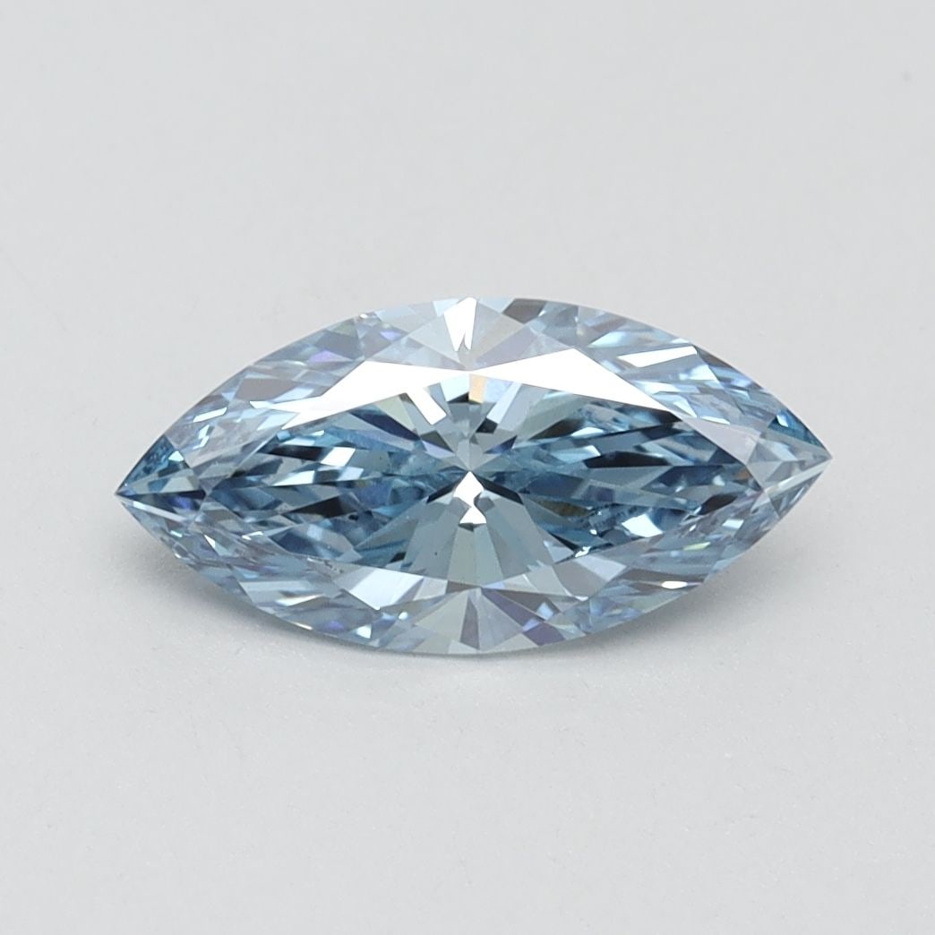 Loose Diamond - MARQUISE 1.14ct Fancy Vivid Blue VVS2: Loose Diamond - MARQUISE 1.14ct Fancy Vivid Blue VVS2 Source: This is a real non-mined Diamond that has been grown in a lab Shape: MARQUISE Carats: 1.14 Color: Fancy Vivid Blue Certification: IGI Vide