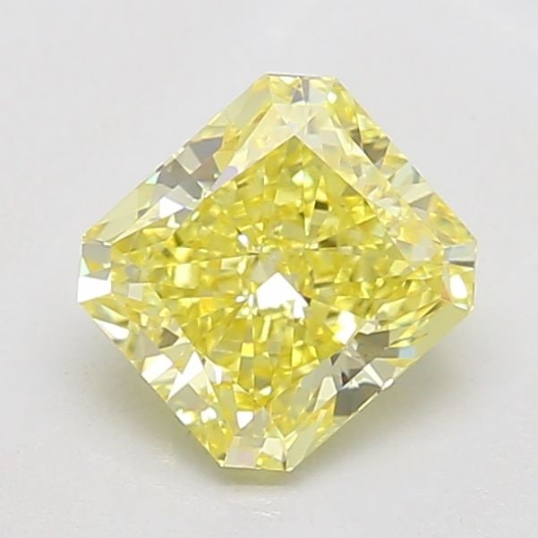 Loose Diamond - RADIANT 0.93ct Fancy Vivid Yellow VS1: Loose Diamond - RADIANT 0.93ct Fancy Vivid Yellow VS1 Source: This is a real non-mined Diamond that has been grown in a lab Shape: RADIANT Carats: 0.93 Color: Fancy Vivid Yellow Certification: IGI Vid