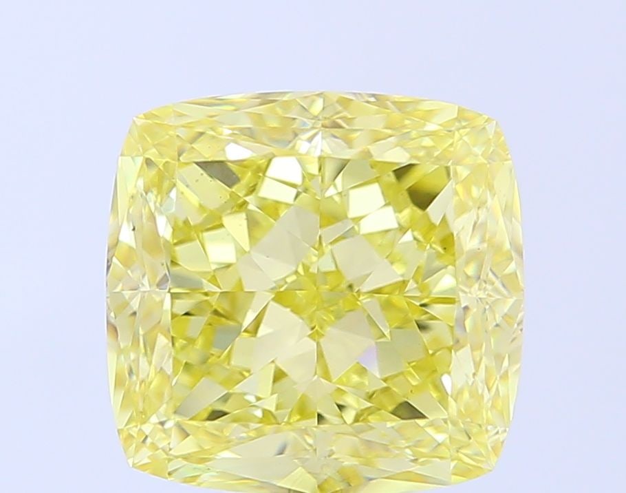 Loose Diamond - CUSHION MODIFIED 7.01ct Fancy Intense Yellow VS1: Loose Diamond - CUSHION MODIFIED 7.01ct Fancy Intense Yellow VS1 Source: This is a real non-mined Diamond that has been grown in a lab Shape: CUSHION MODIFIED Carats: 7.01 Color: Fancy Intense Yellow 