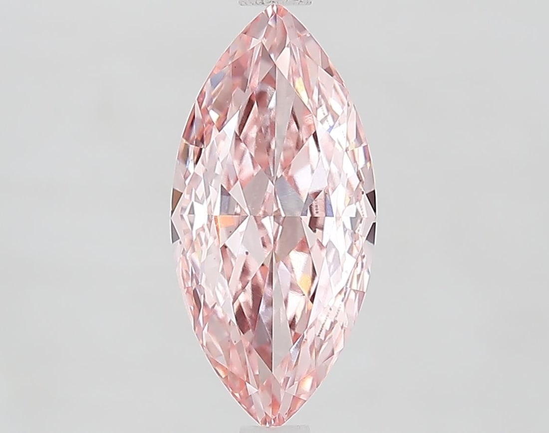 Loose Diamond - MARQUISE 2.43ct Fancy Intense Pink VS1: Loose Diamond - MARQUISE 2.43ct Fancy Intense Pink VS1 Source: This is a real non-mined Diamond that has been grown in a lab Shape: MARQUISE Carats: 2.43 Color: Fancy Intense Pink Certification: IGI V