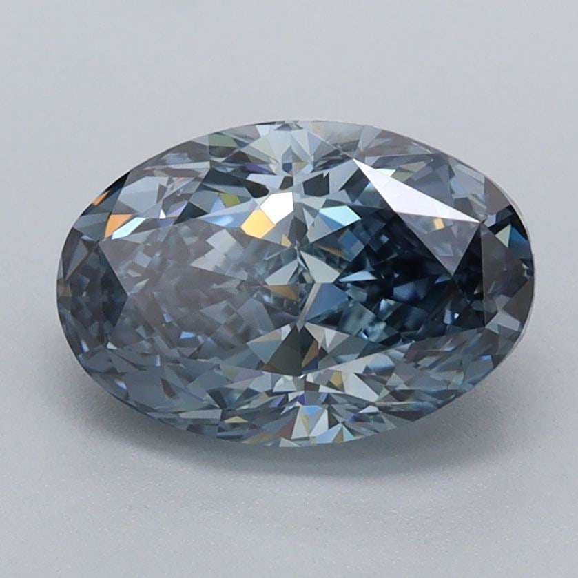 Loose Diamond - OVAL 2.01ct Fancy Intense Blue VVS1: Loose Diamond - OVAL 2.01ct Fancy Intense Blue VVS1 Source: This is a real non-mined Diamond that has been grown in a lab Shape: OVAL Carats: 2.01 Color: Fancy Intense Blue Certification: IGI Video: