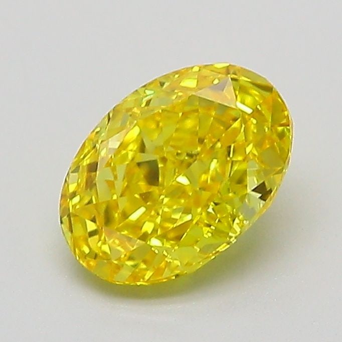 Loose Diamond - OVAL 1.04ct Fancy Vivid Yellow VVS2: Loose Diamond - OVAL 1.04ct Fancy Vivid Yellow VVS2 Source: This is a real non-mined Diamond that has been grown in a lab Shape: OVAL Carats: 1.04 Color: Fancy Vivid Yellow Certification: IGI Video: