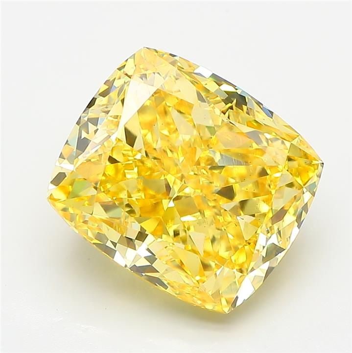 Loose Diamond - CUSHION MODIFIED 8.07ct Fancy Intense Yellow VS1: Loose Diamond - CUSHION MODIFIED 8.07ct Fancy Intense Yellow VS1 Source: This is a real non-mined Diamond that has been grown in a lab Shape: CUSHION MODIFIED Carats: 8.07 Color: Fancy Intense Yellow 