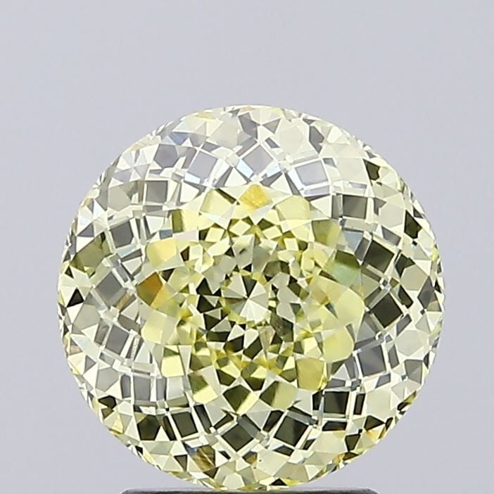 Loose Diamond - ROUND 3.13ct Fancy Light Yellow VS1: Loose Diamond - ROUND 3.13ct Fancy Light Yellow VS1 Source: This is a real non-mined Diamond that has been grown in a lab Shape: ROUND Carats: 3.13 Color: Fancy Light Yellow Certification: IGI Video:
