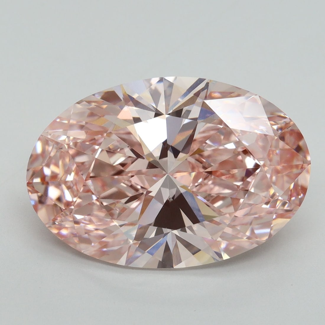 Loose Diamond - OVAL 9.59ct Fancy Vivid Pink VS1: Loose Diamond - OVAL 9.59ct Fancy Vivid Pink VS1 Source: This is a real non-mined Diamond that has been grown in a lab Shape: OVAL Carats: 9.59 Color: Fancy Vivid Pink Certification: IGI Video: