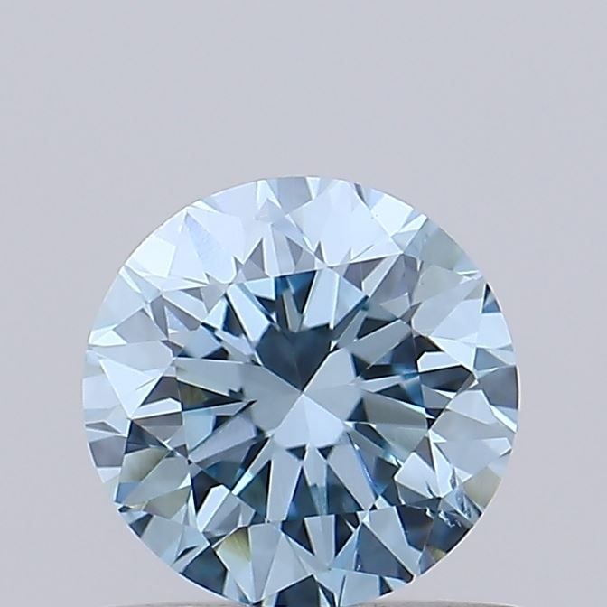 Loose Diamond - ROUND 0.72ct Fancy Vivid Blue VS2: Loose Diamond - ROUND 0.72ct Fancy Vivid Blue VS2 Source: This is a real non-mined Diamond that has been grown in a lab Shape: ROUND Carats: 0.72 Color: Fancy Vivid Blue Certification: IGI Video: