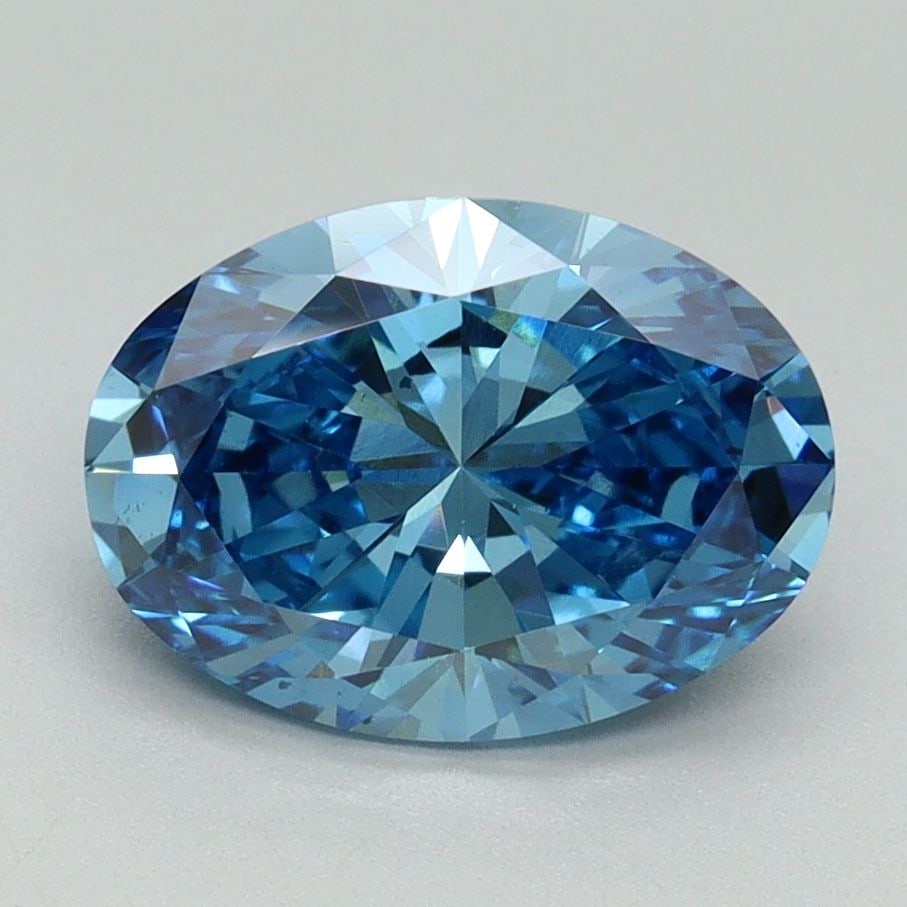 Loose Diamond - OVAL 2.16ct Fancy Vivid Blue VS1: Loose Diamond - OVAL 2.16ct Fancy Vivid Blue VS1 Source: This is a real non-mined Diamond that has been grown in a lab Shape: OVAL Carats: 2.16 Color: Fancy Vivid Blue Certification: IGI Video: