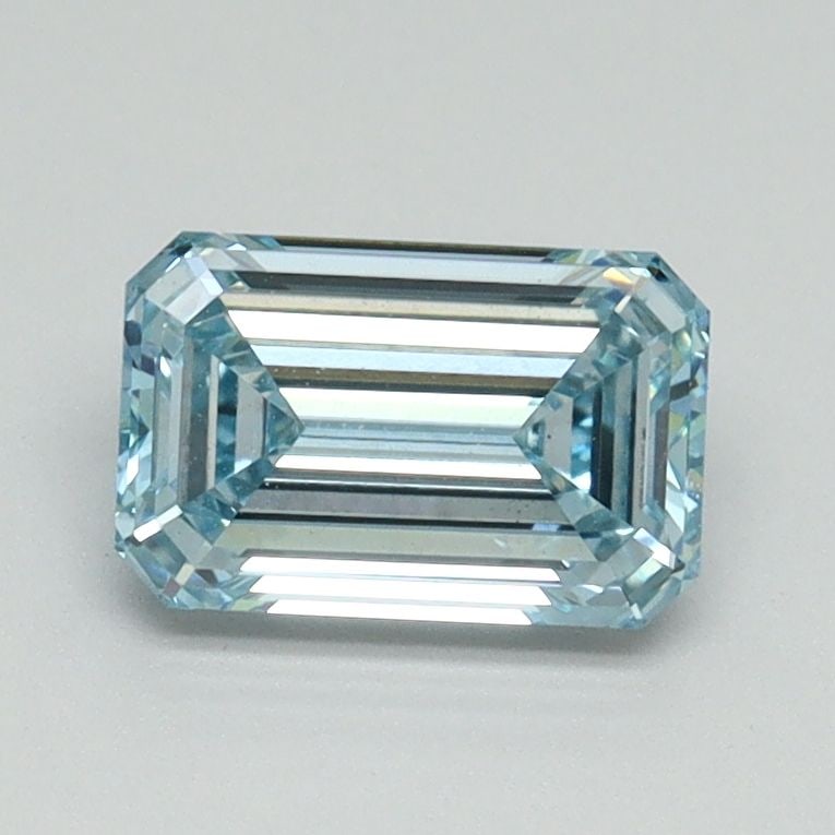 Loose Diamond - EMERALD 1.02ct Fancy Intense Blue VS1: Loose Diamond - EMERALD 1.02ct Fancy Intense Blue VS1 Source: This is a real non-mined Diamond that has been grown in a lab Shape: EMERALD Carats: 1.02 Color: Fancy Intense Blue Certification: IGI Vid