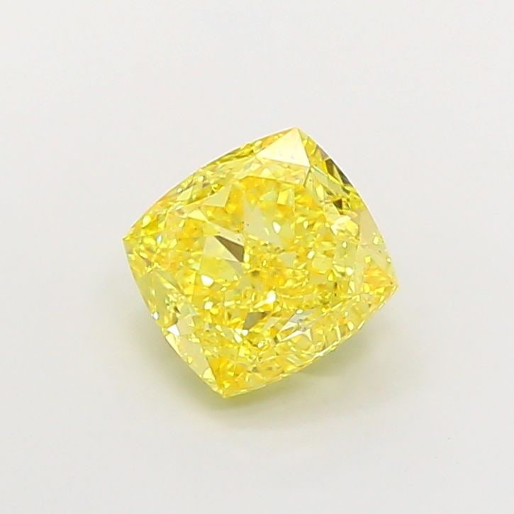 Loose Diamond - CUSHION MODIFIED 4.02ct Fancy Vivid Yellow VS2: Loose Diamond - CUSHION MODIFIED 4.02ct Fancy Vivid Yellow VS2 Source: This is a real non-mined Diamond that has been grown in a lab Shape: CUSHION MODIFIED Carats: 4.02 Color: Fancy Vivid Yellow Cert
